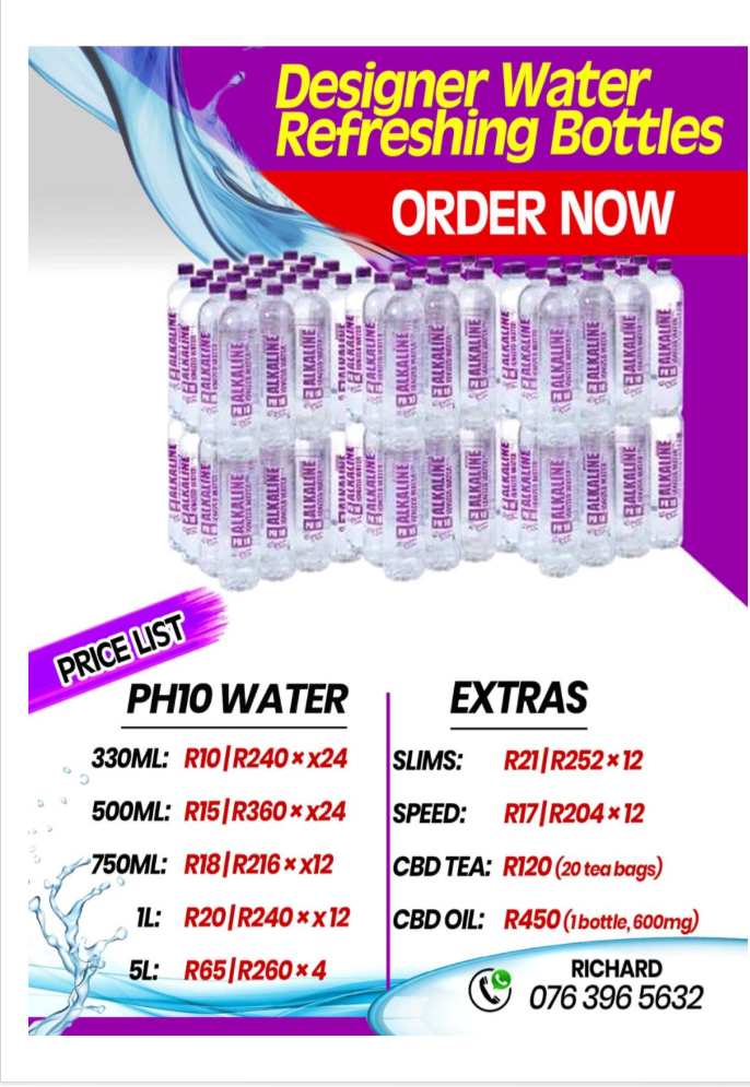 Designer Alkaline Water with ph10